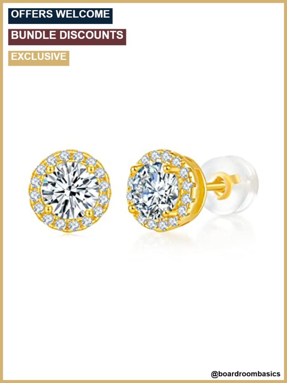 Moissanite Stud Earrings 925 Sterling Silver Lab Created for Women Men
